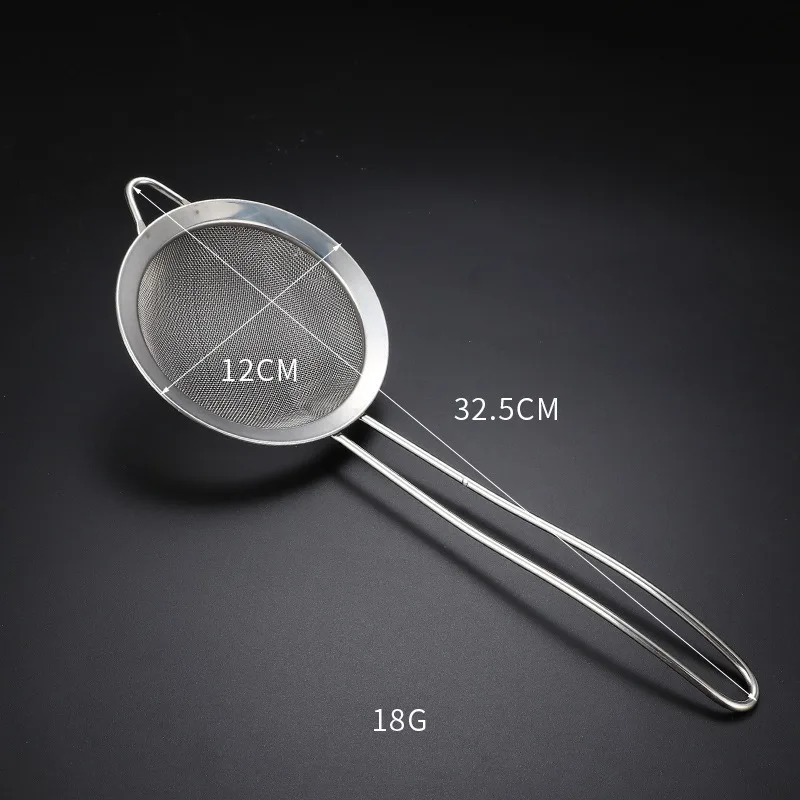 304 stainless steel kitchen tools filter oil residue foam spoon flour sieve frying pan | Дом и сад