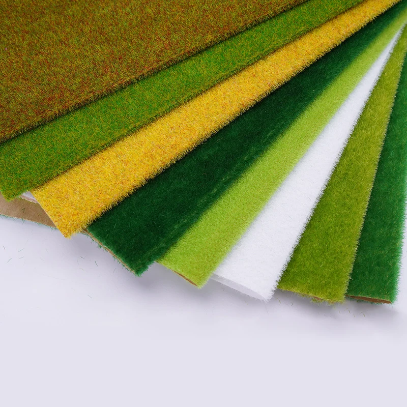 Artificial Turf Landscape Grass Mat For Model Train Not Adhesive Scenery Layout Lawn Diorama Accessories 25X25 50X50Cm 50X100Cm | Дом и сад