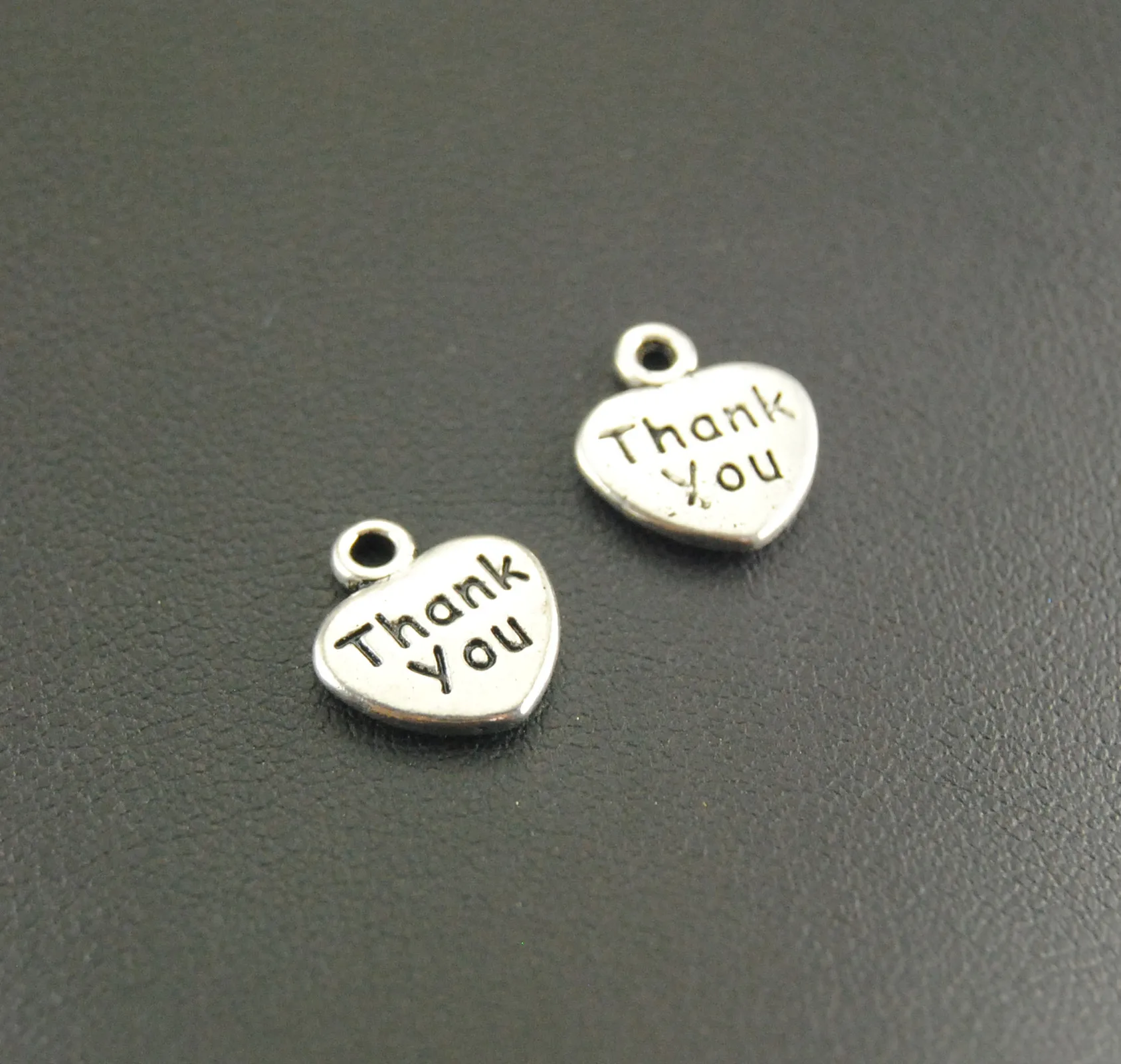 50 шт. подвески с надписью Thank You love Heart для изготовления ювелирных изделий сделай