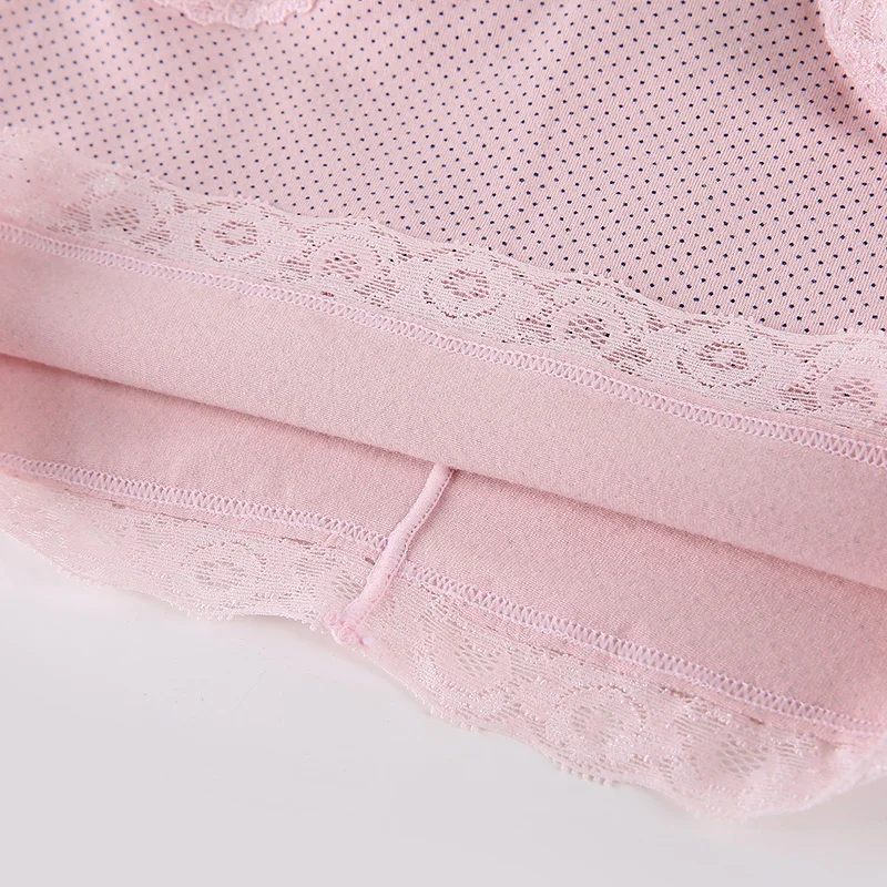 Трусики с высокой талией женские хлопковые трусы сексуальные кружевные милые