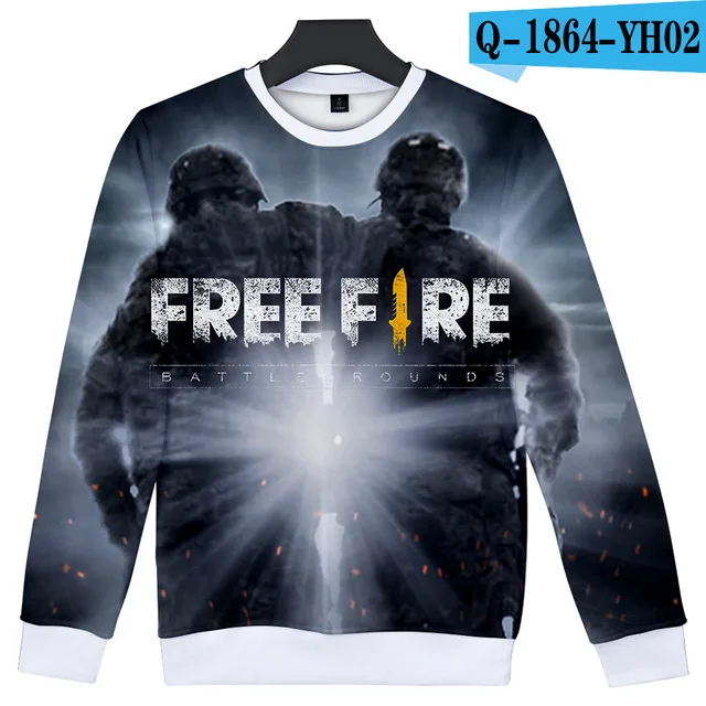 

Hot Sale Free Fire 3D Hoodies Men/women Sweatshirt Cosplay High Quality Sweatshirts men's Clothing Free Fire Pullovers Classic