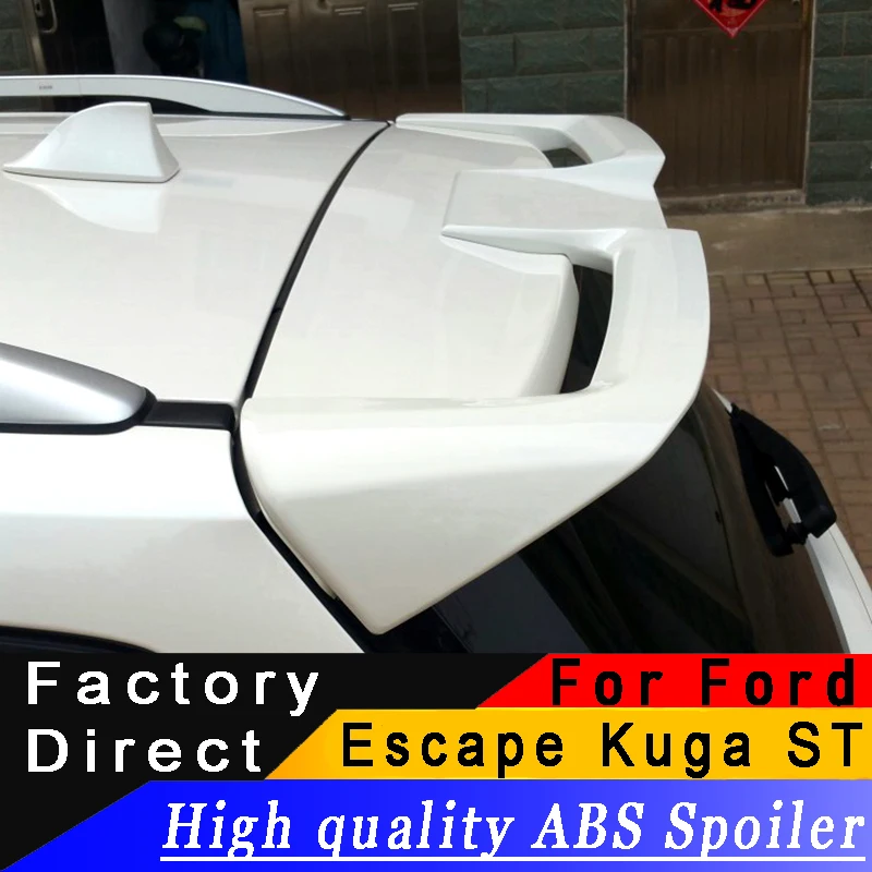 Для Ford Escape Kuga 2013 до 2017 ST задний спойлер Высокое качество ABS из материала грунтовка
