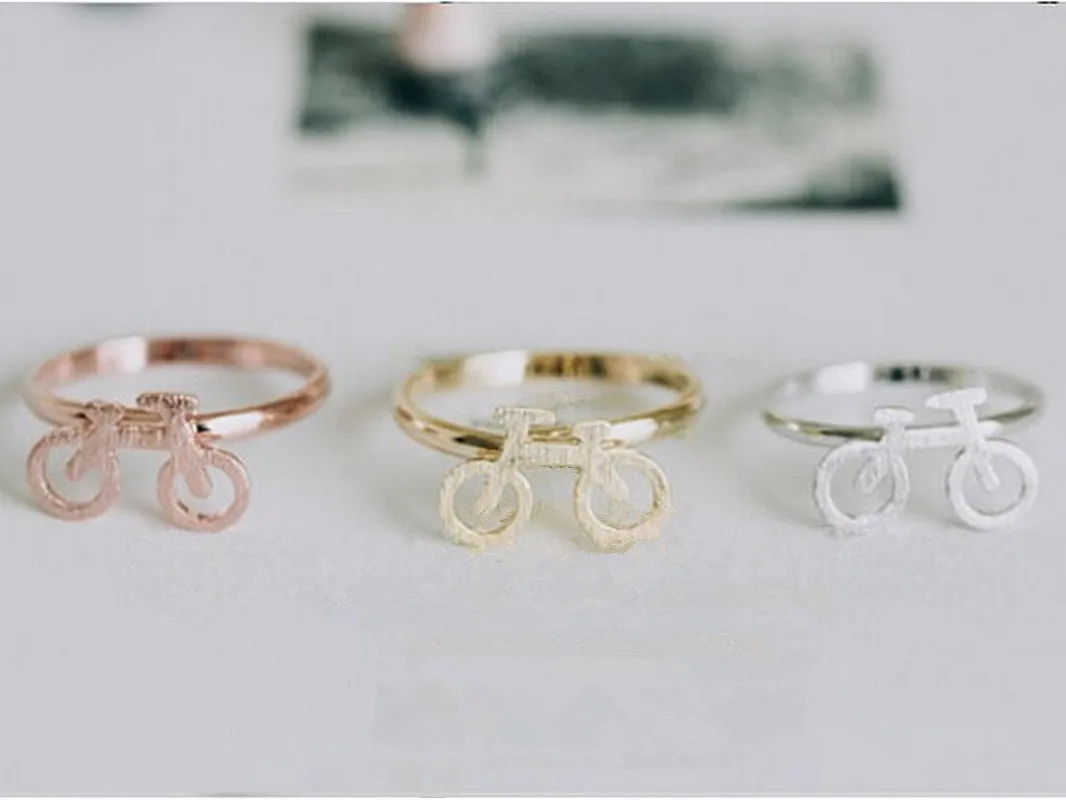 Hot Sale Cute Bicycle Rings Hand-welded Copper Ring Design Bike Suitable for Women And men | Украшения и аксессуары