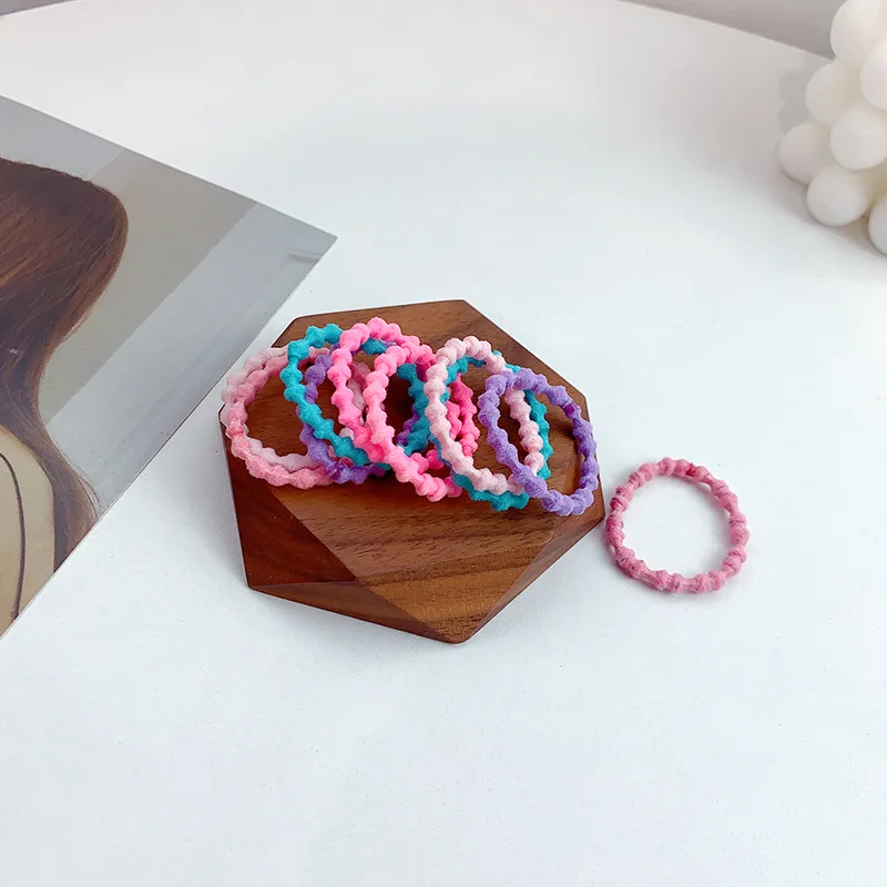 

50PC/Set Korean Seamless High Elastic Hair Bands Diameter-20mm Girls Hair Circle Hair Accessories For Children HeadWear
