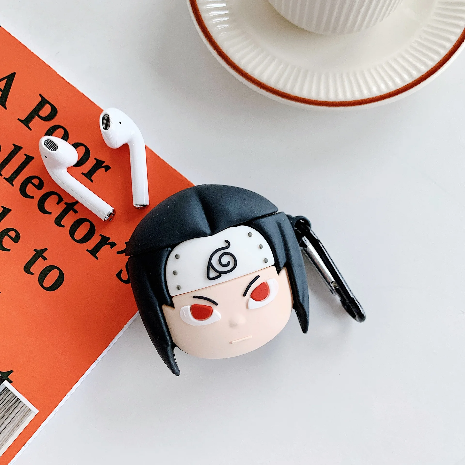 

Case for AirPods Naruto Boruto Cartoon Earphone Case for Airpods 1 2 Cute Silicone Accessories Protect Cover with Keychain 3D