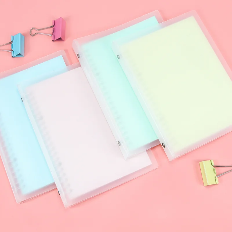 

Factory Sell 20/26 Holes A5 B5 40 Sheets Hard Cover Loose Leaf Notebook with Line Pages