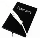 Набор из аниме тетради смерти, кожаный блокнот и ожерелье, перо, аниме-тематика, записная книжка, тетрадь смерти, подарок