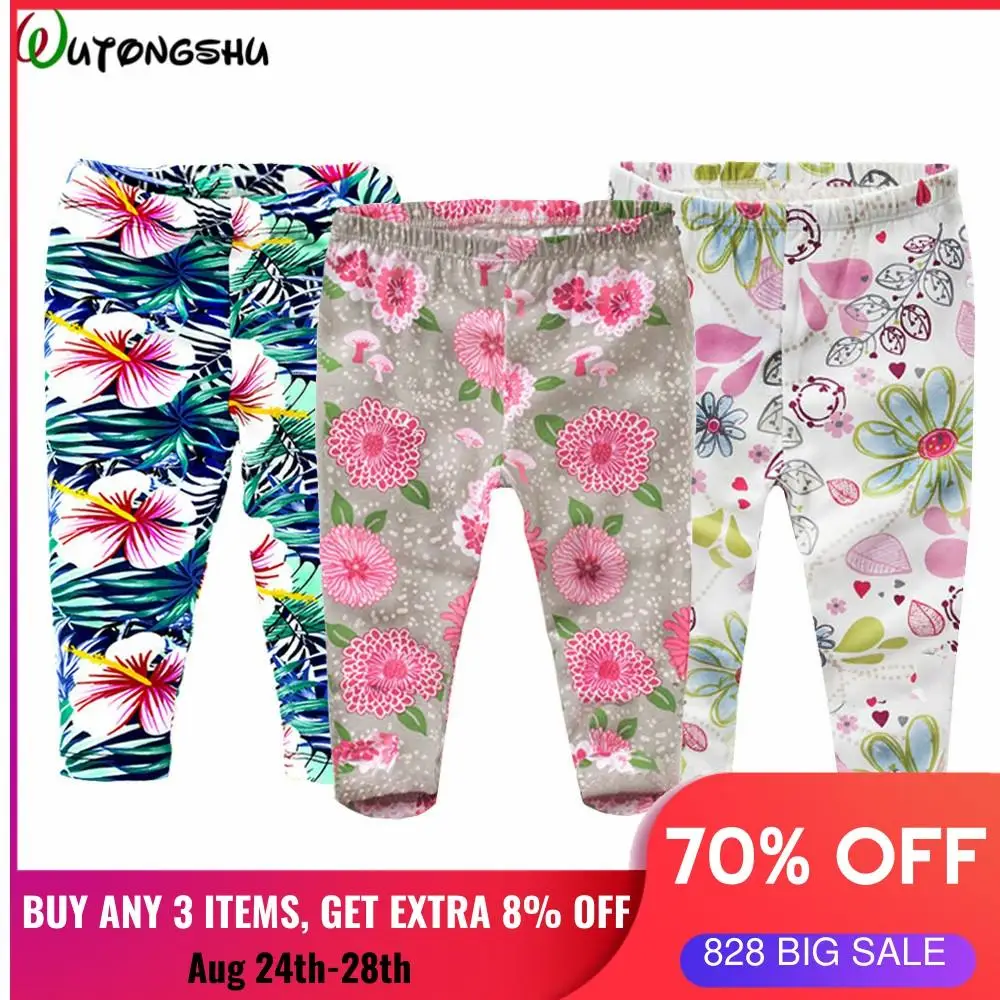 3 шт./лот леггинсы для маленьких девочек малышей от 0 до 4 лет весенне осенние штаны