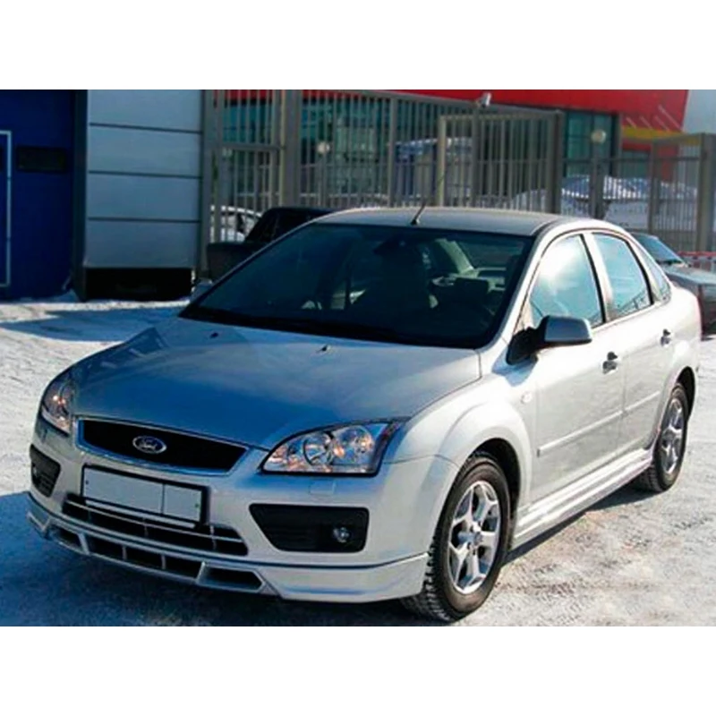 Ford Focus 2 2004 2008 Юбка FT переднего бампера (АБС пластик)|Юбка бампера| |