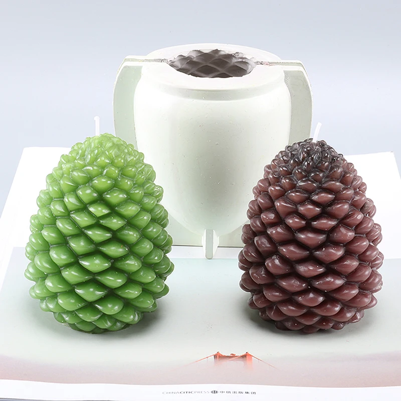 Трендовая Милая свечка ручной работы pinecone форма свечи формы moule bougie силиконовая |