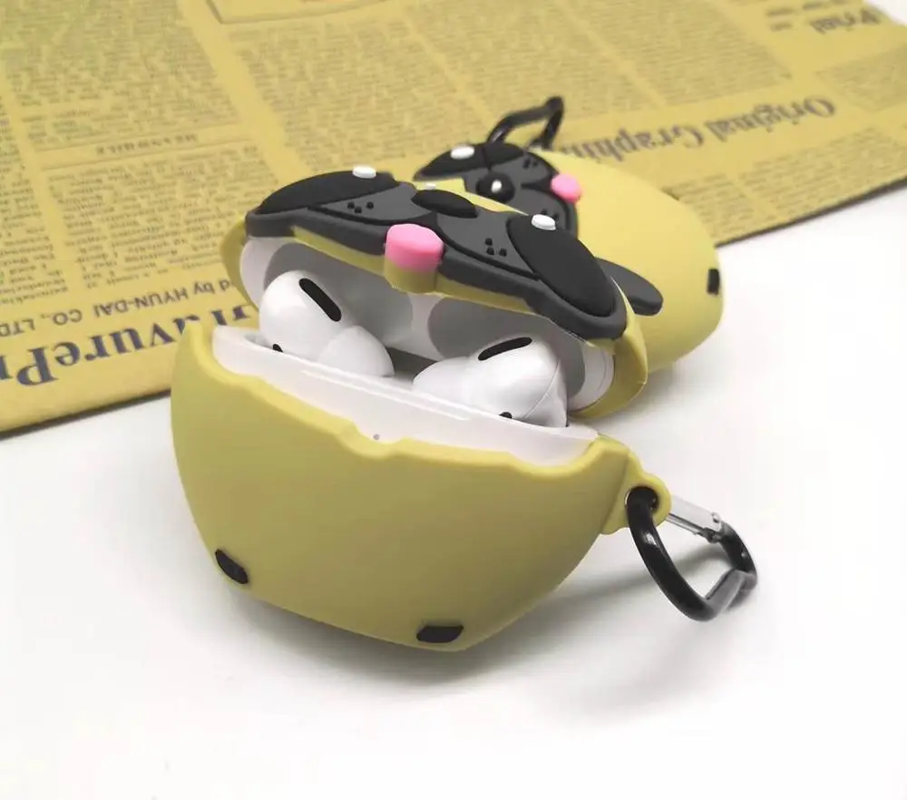 Чехол для наушников Apple AirPods Pro милый мультяшный 3D чехол Airpods 1 2 3 с изображением