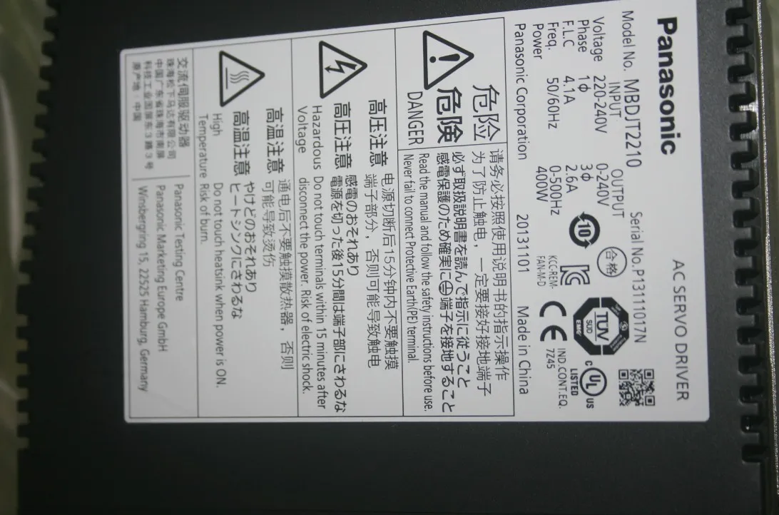 Серводвигатель Panasonic серии LIQI 400 Вт MBDJT2210 | Обустройство дома