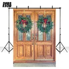Фон для фотосъемки, с изображением деревянной двери, для помещений, Рождественская фотография, семейная фотостудия lv2676 по индивидуальному заказу