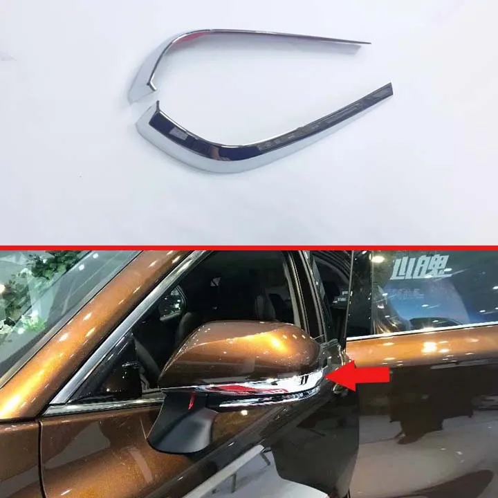 

Для Toyota Camry 2018 2019 украшение автомобиля ABS хромированное боковое зеркало заднего вида крыло хромированная крышка отделка молдинг рамка стайл...