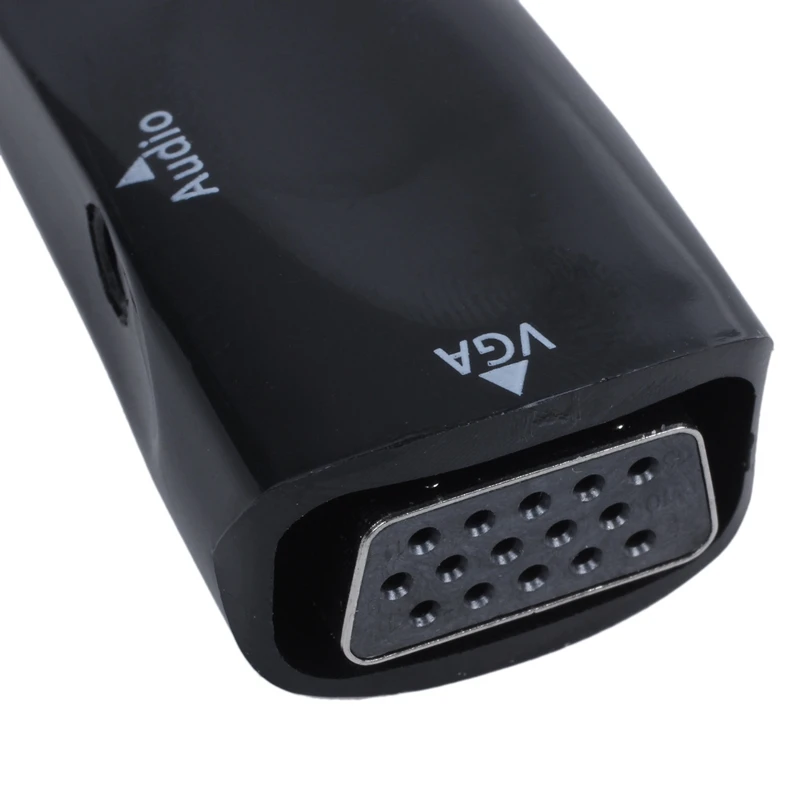 Hdmi-vga конвертер позолоченный с разъемом 3,5 мм аудио кабель для ПК, ноутбука, DVD, рабочего стола, ТВ коробка или другой HDMI вход devi