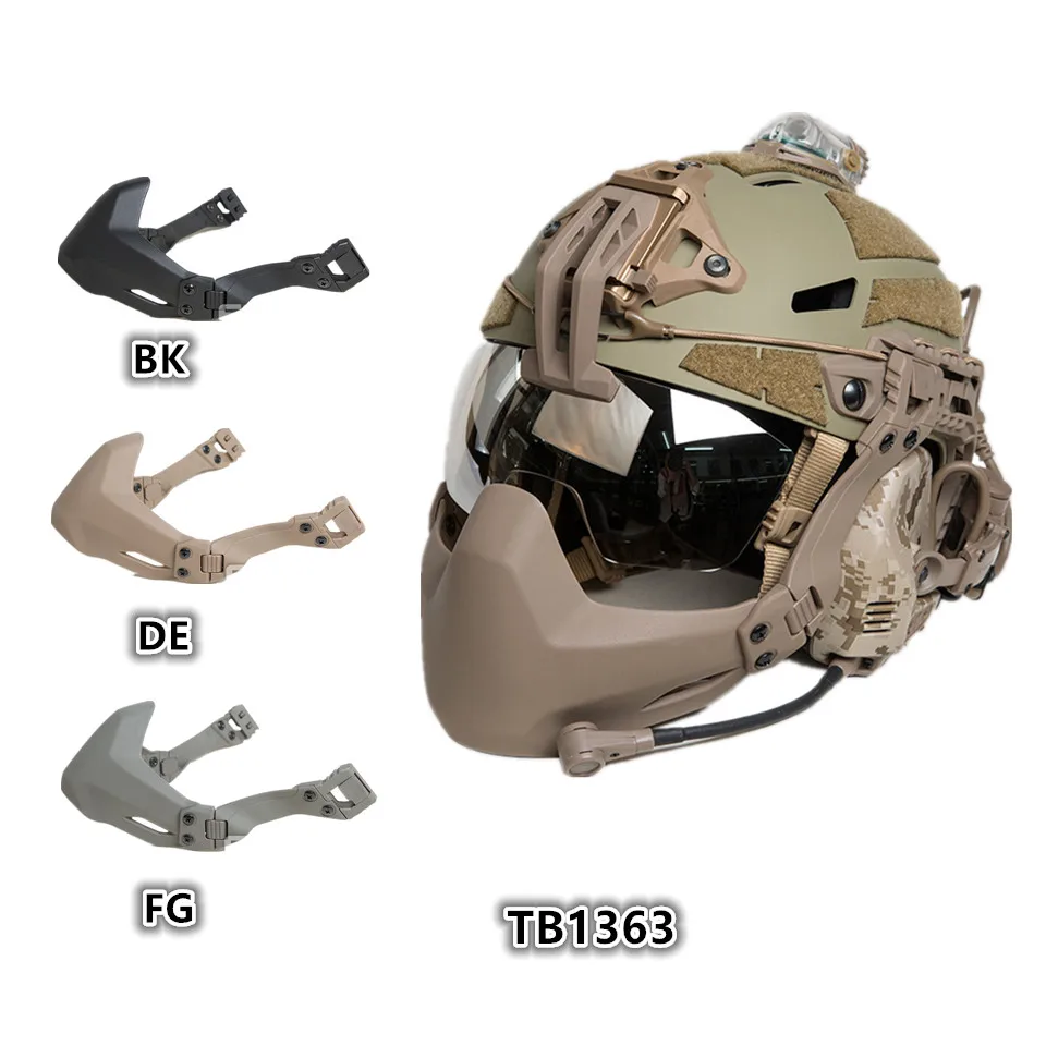 

Tactical Airsoft Mash Folding Half Seal Mask Tactical Protective Mask for Tactical Helmet With DE/BK/FG TB1363 Free shipping