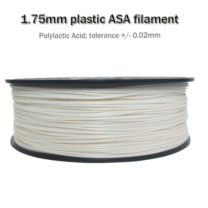 3D printer filament ASA Filament Water/UV Resistant  1.75MM  3D Printing MaterialHigher for 3d  printer Higher Rigidity Than ABS