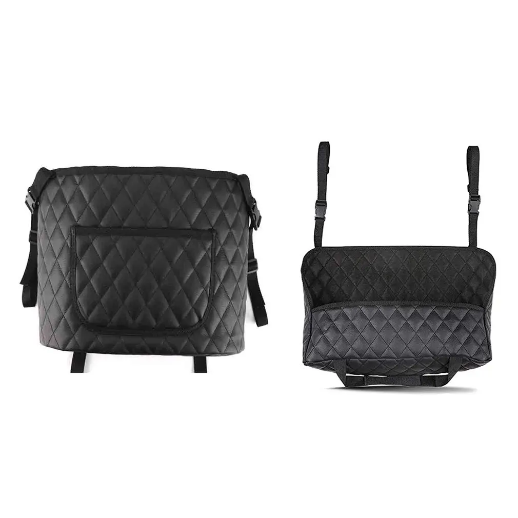 

PU Leather Seat Back Organizer Pocket Handbag Holder General Car Motors Two-Seat Large Capacity Storage Bag