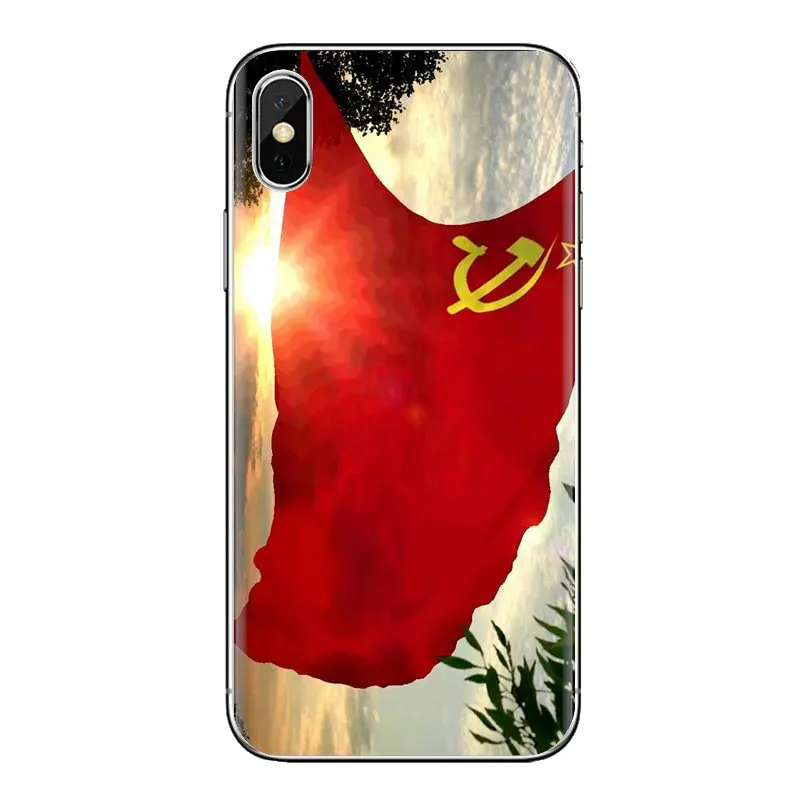 Красный Советский Союз СССР для фотосъемки в стиле гранж с изображением флага