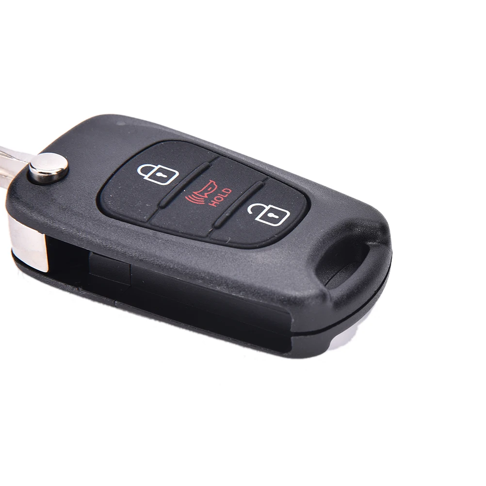 Новый 3 кнопки дистанционного складной корпус выкидного ключа Fob Shell для KIA Soul Rondo