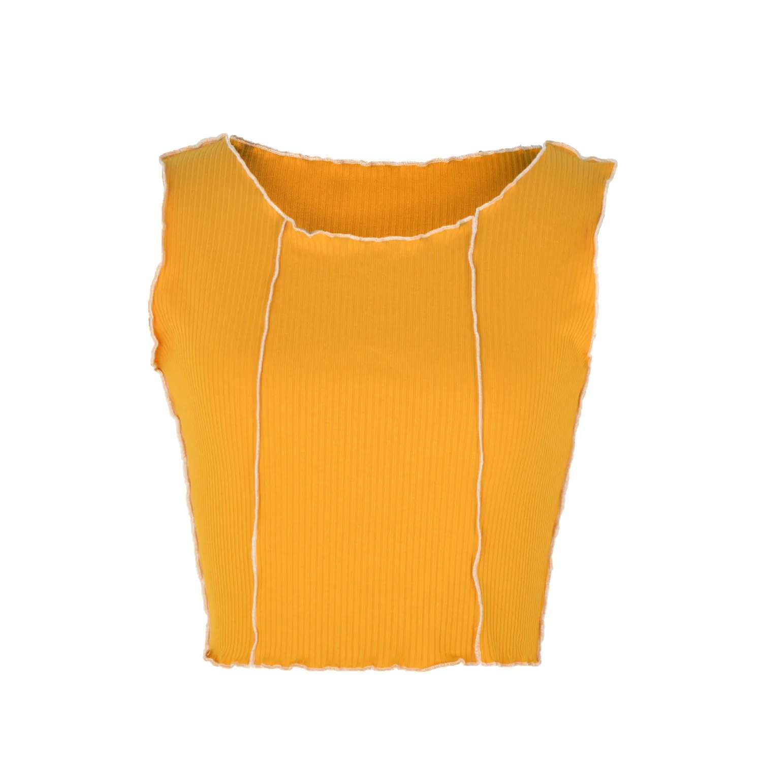 

Summer Sexy Tank Top Streetwear Women Short Crop Ruffle Vest Basic Lady Hot Party Bodycon T-shirt for Teen Girls Harajuku