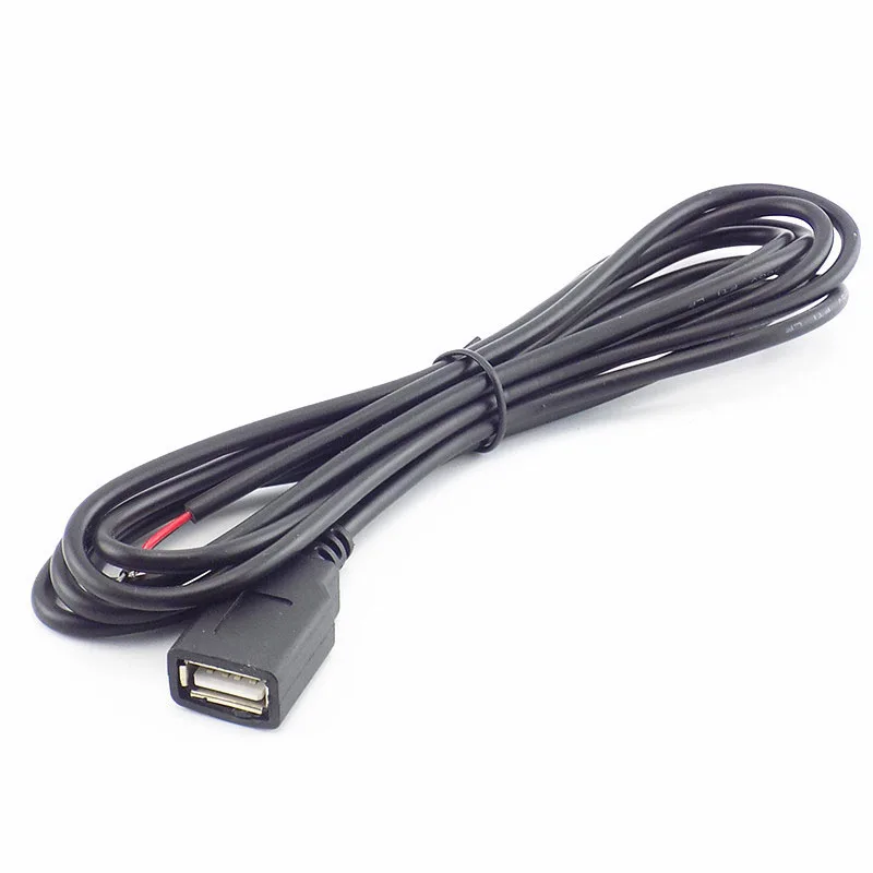 0,3 м/1 м/2 м Питание кабель 2 Pin USB 2,0 Женский Мужской 4 контактный провод Jack Зарядное устройство зарядный шнур переходник с удлинителем DIY 5V линии