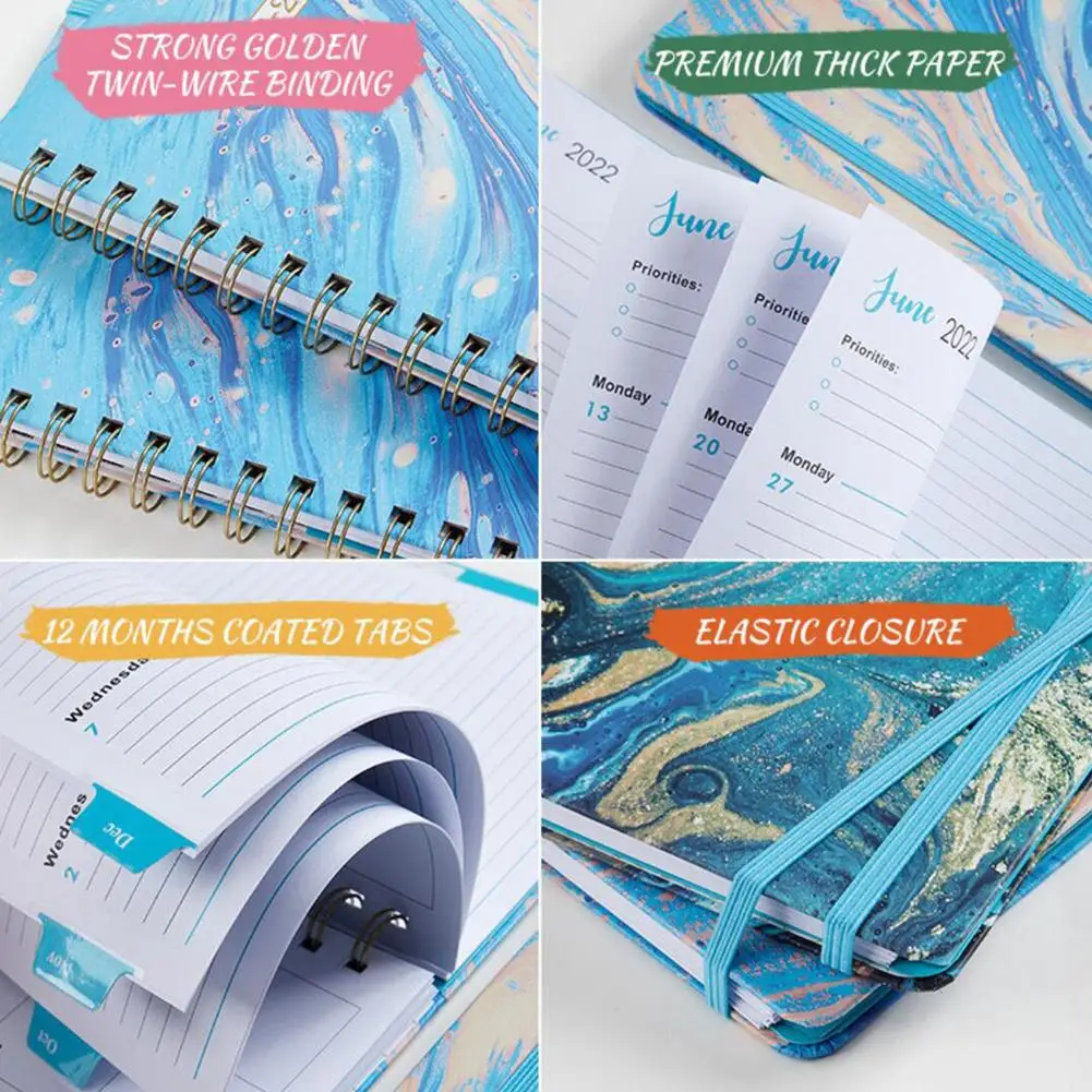 2022 учебный год планировщик блокнот ежедневник Еженедельный органайзер для