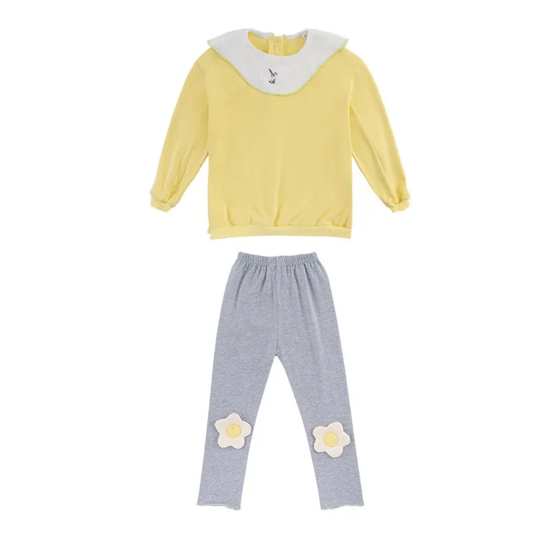 

Fashion girl 2020 autumn new children's suit cute girl suit cotton top + pants two-piece suit 4-13y clothes for girls