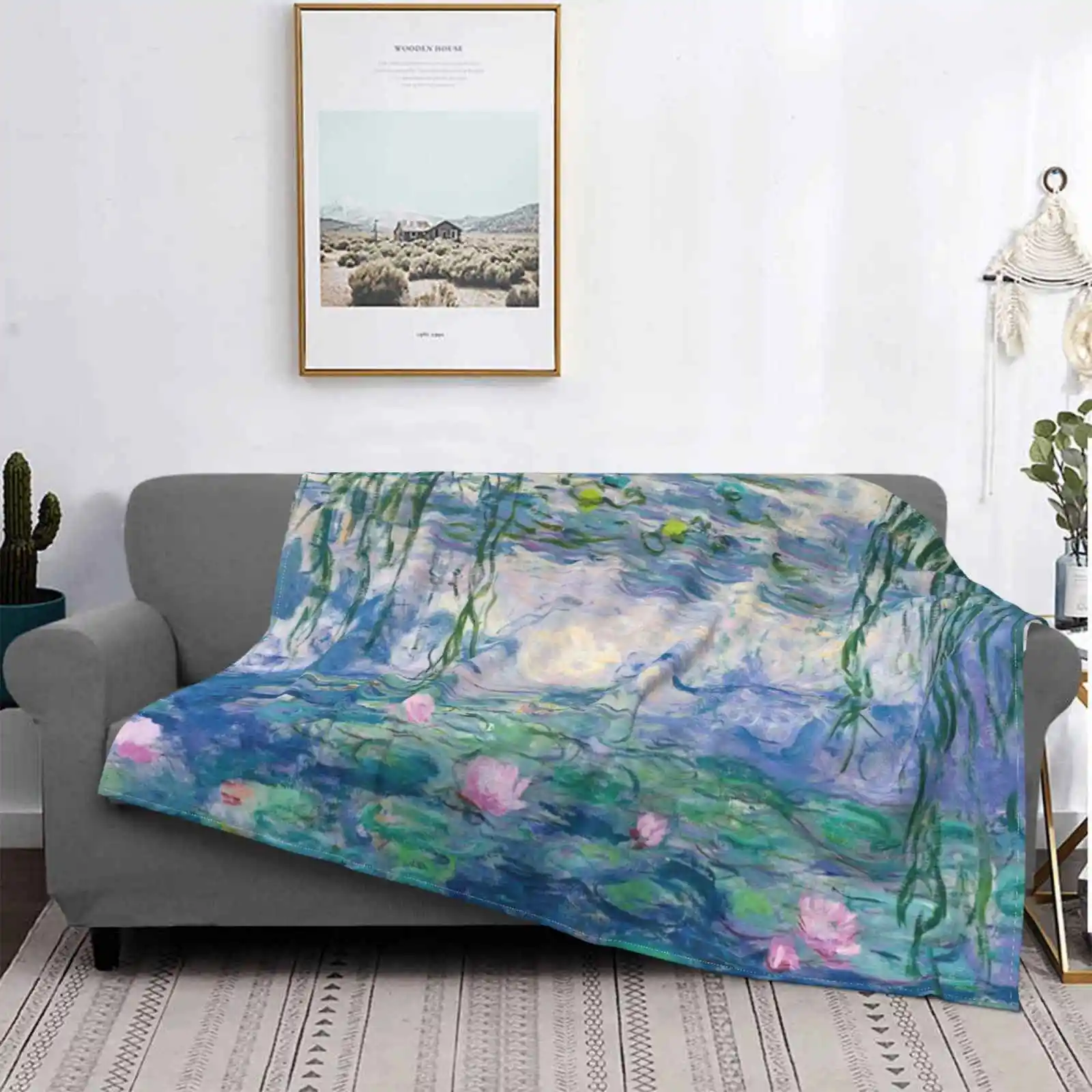 

Water Lilies Claude Fine Art New Selling Custom Print Flannel Soft Blanket Fine Art Water Lilies Claude Fine Artist French Ism