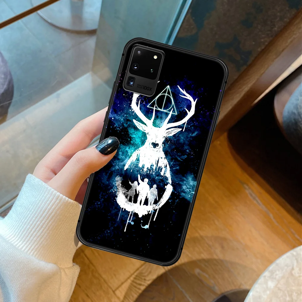 

H-Harries P-Potters Cartoon Phone Case For Samsung Galaxy S 6 7 8 9 10 E 20 UITRA FE 21 Edge Note 8 9 10 Plus black Cell Soft