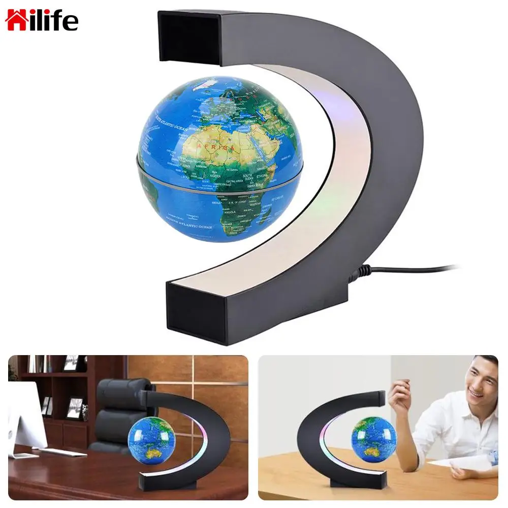 

LED World Map Birthday Gifts Home Decoration Electronic Antigravity Lamp Magnetic Levitation Globe Floating Novelty Ball Light
