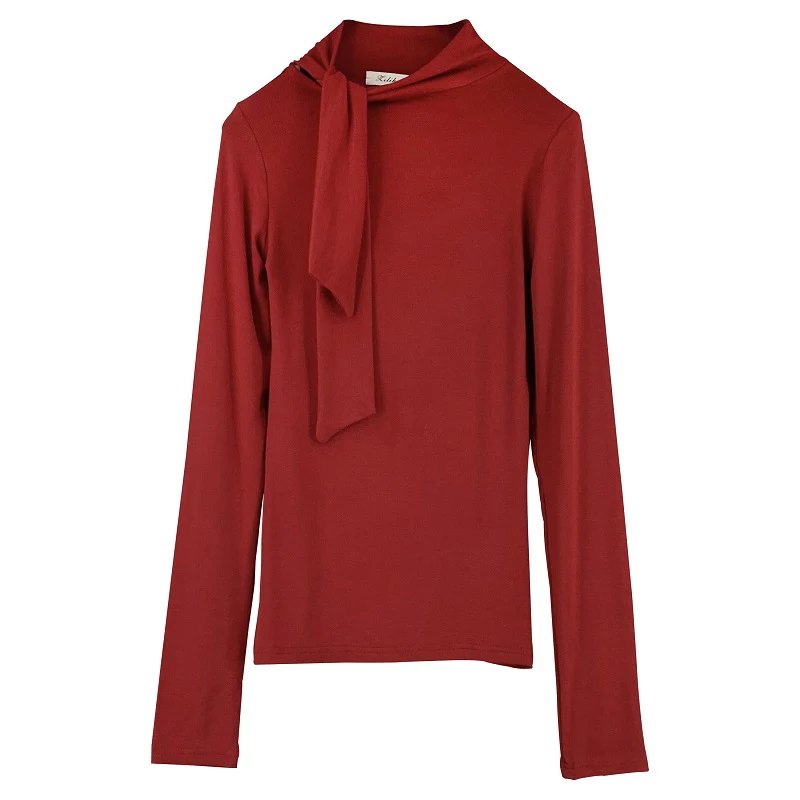 

New Spring Top Sexy T Shirt Women Elasticity T-Shirt Korean Style Tee Woman Clothes Slim Tshirt Female Skinny Long Sleeve Tops