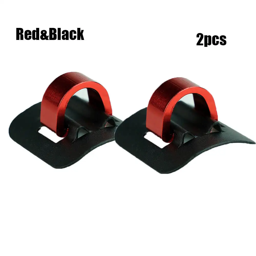 2pcs - red black 1/2 шт. профессиональный скутер сплав кабельный Хомут-органайзер для Xiaomi Mijia M365 электрический скутер аксессуары для скейтборда - Цвет: 2pcs - red black