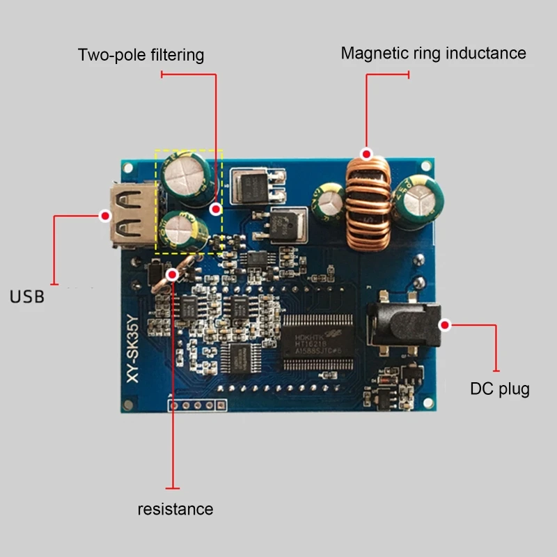 

SK35Y 30V 4A 35W DC Step-up/down Power Supply Module Adjustable Power Module
