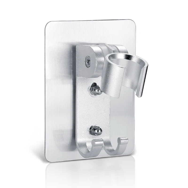 

90 Aluminum Shower Head Holder Bracket No Need To Punch Universal Adjustable Wall Mounted Bathroom Kitchen Bathroom Accessories