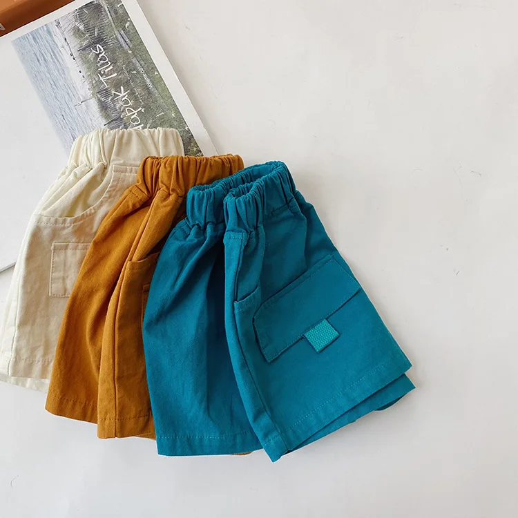 Летние повседневные шорты-карго для мальчиков 2020 Детские хлопковые свободные