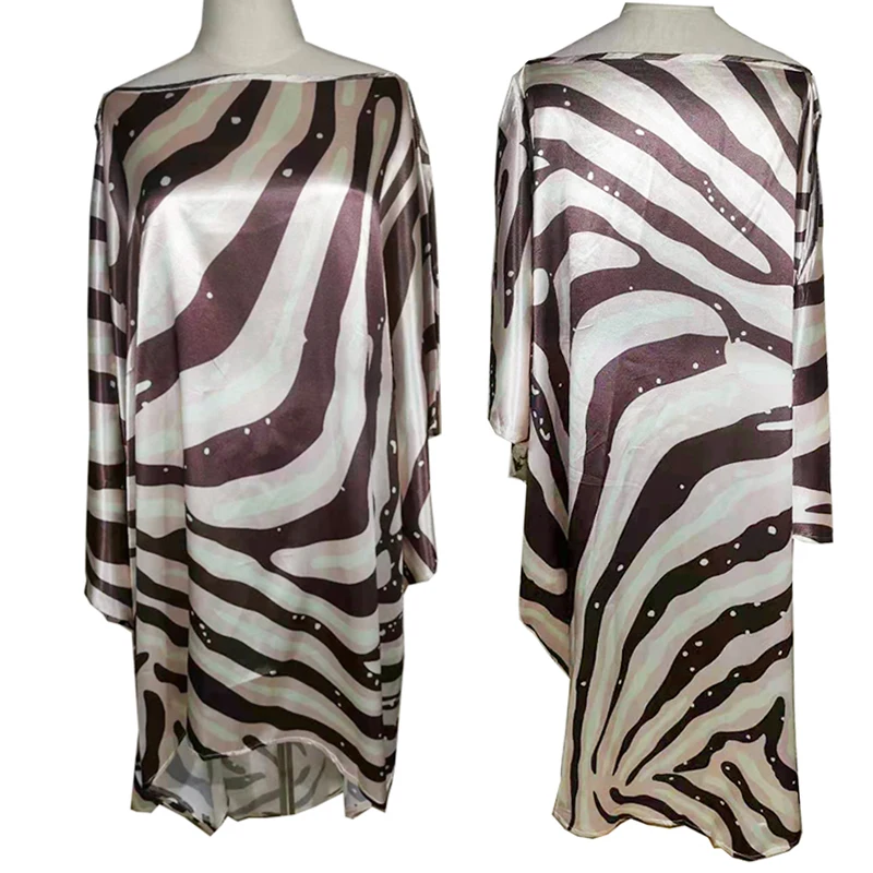 

2021 Beach Cover up Plus size Print Striped Beachwear Bathing Suit Cover-ups Women Summer Dress Beach Kaftan Tunic for Beach