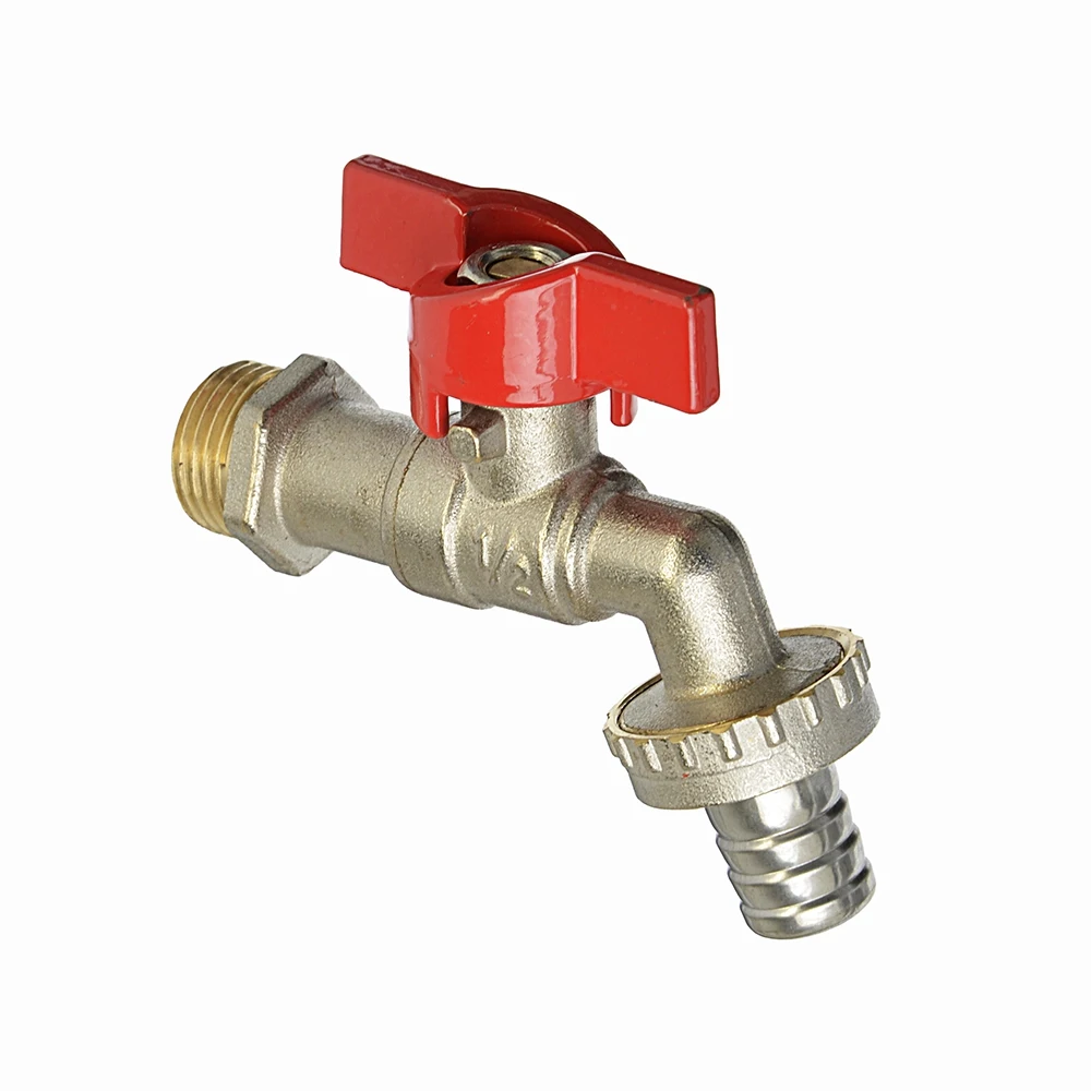 FRESSO ПРОФФ Кран водоразборный со штуцером Ду 15 ручка бабочка арт 5026 D|Клапан| |