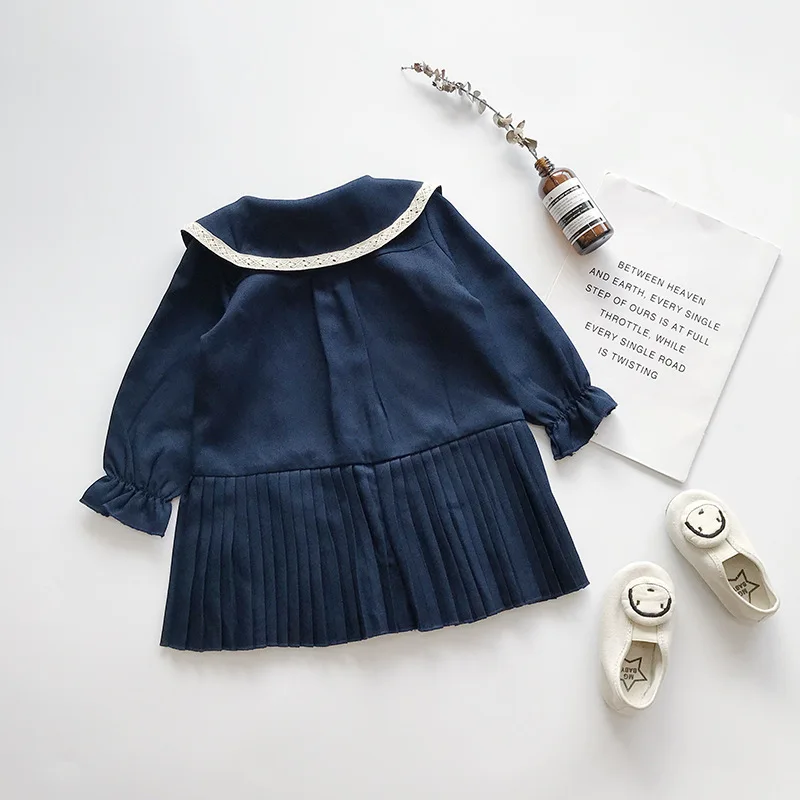 Красивые платья для девочек DD &amp MM Новинка 2020 г. осеннее Плиссированное свободное