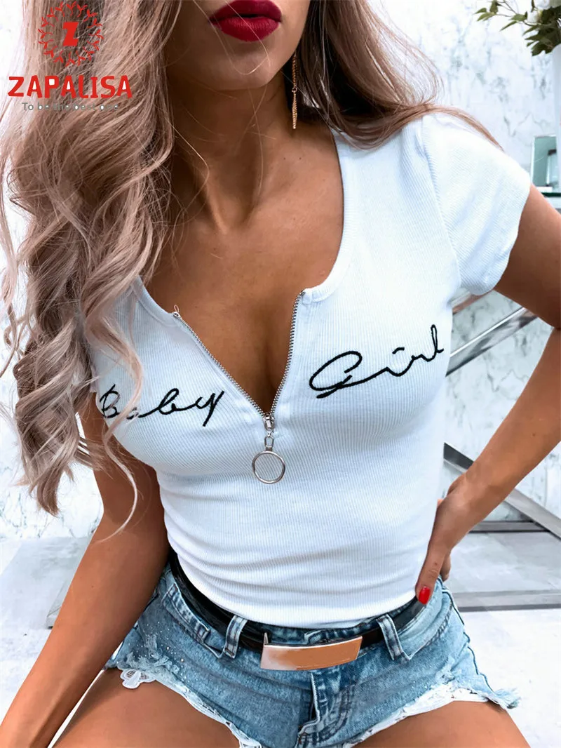 Женская футболка с буквенным принтом круглым вырезом и | одежда