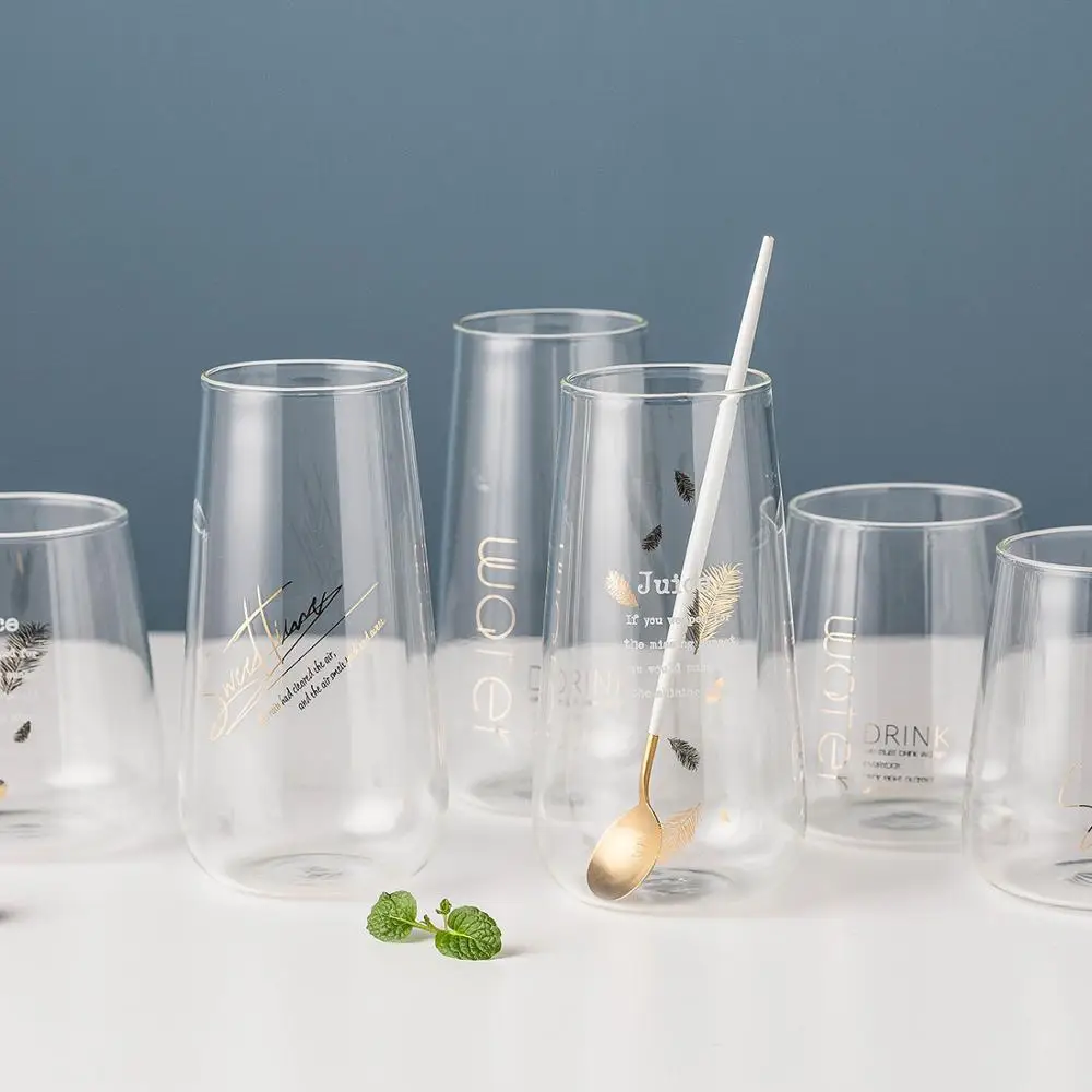 MDZF стеклянная кружка в европейском стиле сок молоко завтрак кофе термостойкий