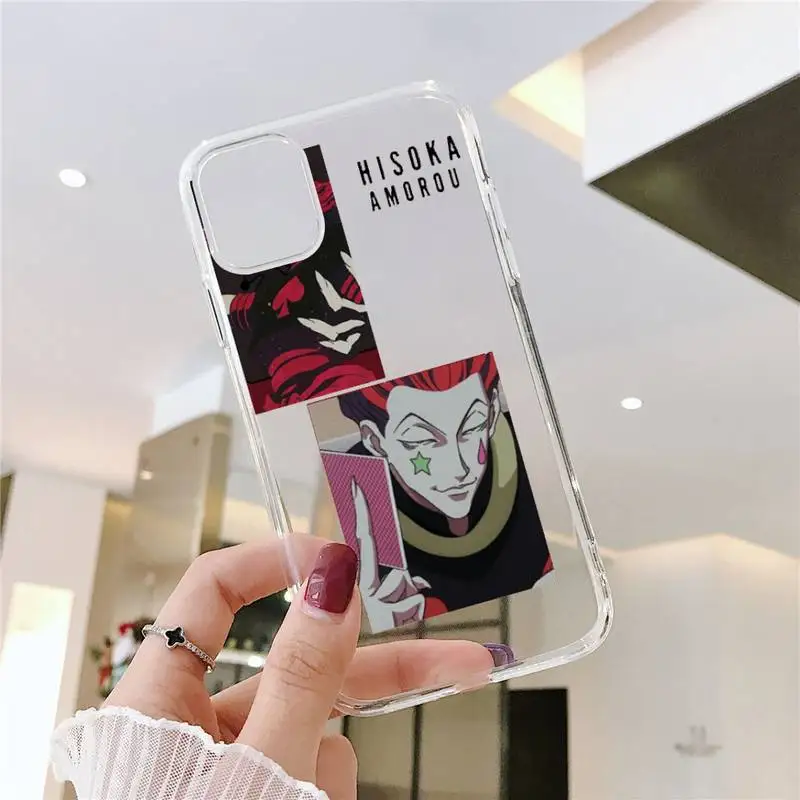

Hisoka Anime Hunter X hunter Phone Cases Transparent soft For iphone 5 5s 5c se 6 6s 7 8 11 12 plus mini x xs xr pro max