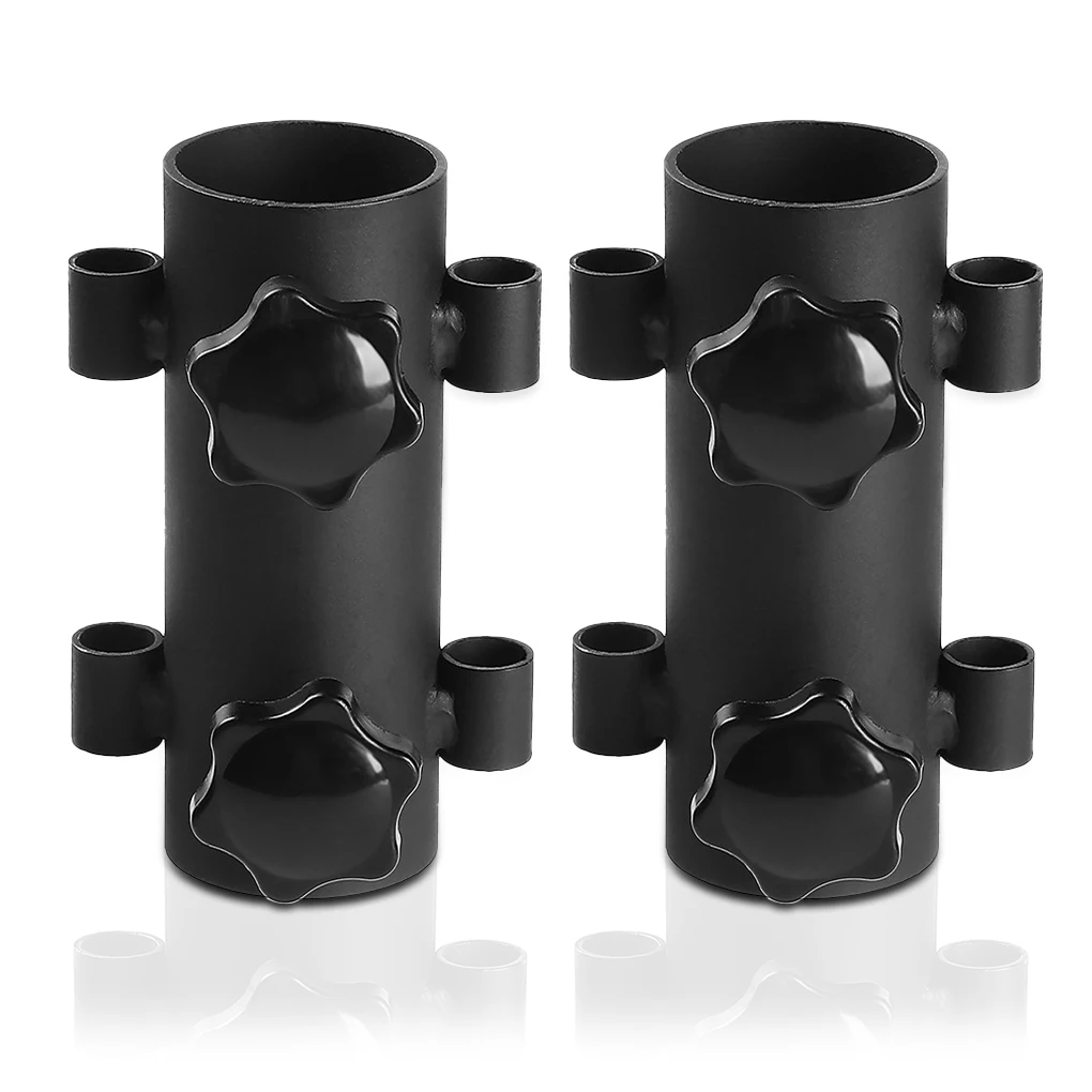 

2 Pcs Awning Rod Holder Outdoor Camping Canopy Rod Iron Holder Fixed Tube Reinforced Windproof Tent Awning Pole Accessories