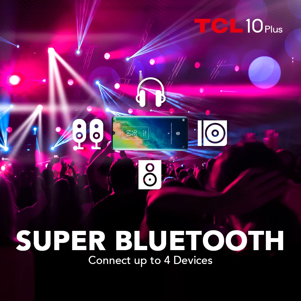TCL-tel&eacute;fono inteligente 10 Plus Original, Smartphone con 6GB/256GB, NFC, pantalla completa de 6,47 pulgadas, AMOLED, Snapdragon 665, c&aacute;mara de 48MP, Android 10, 4500mAh-5