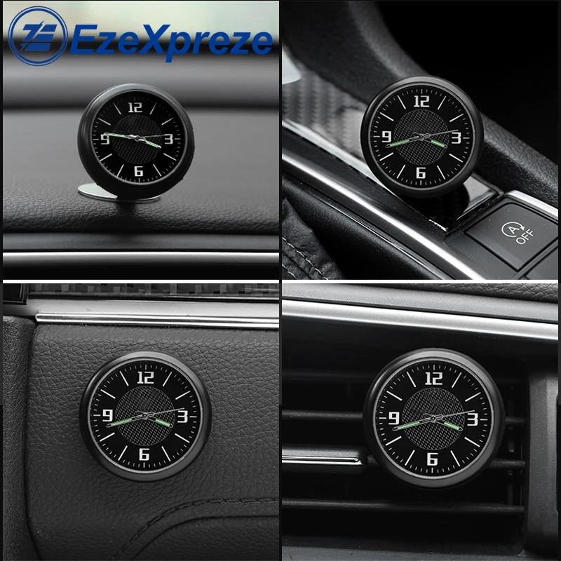 Car Interior Parts Clock Watch Auto Electronic Quartz Watch Car Decoration with Logo for Honda BMW Benz VW Audi Nissan Porsche