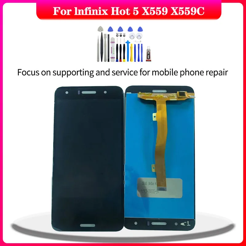 Оригинальный дисплей для Infinix Hot 5 X559 X559C lcd кодирующий преобразователь сенсорного