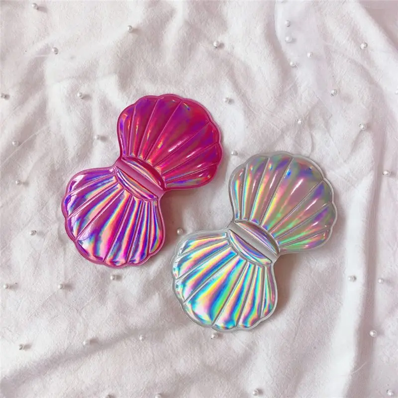 Креативное голографическое зеркало в форме морской раковины Радужное цветное