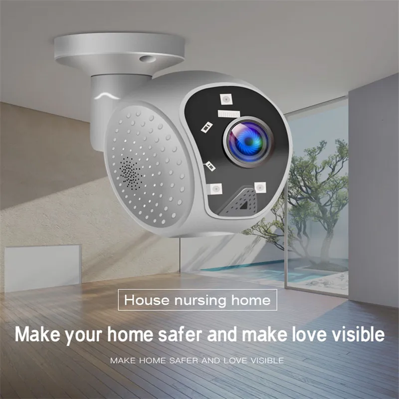 Панорамная IP камера 180 P HD PTZ с поворотом на 1080 градусов внутренняя и наружная