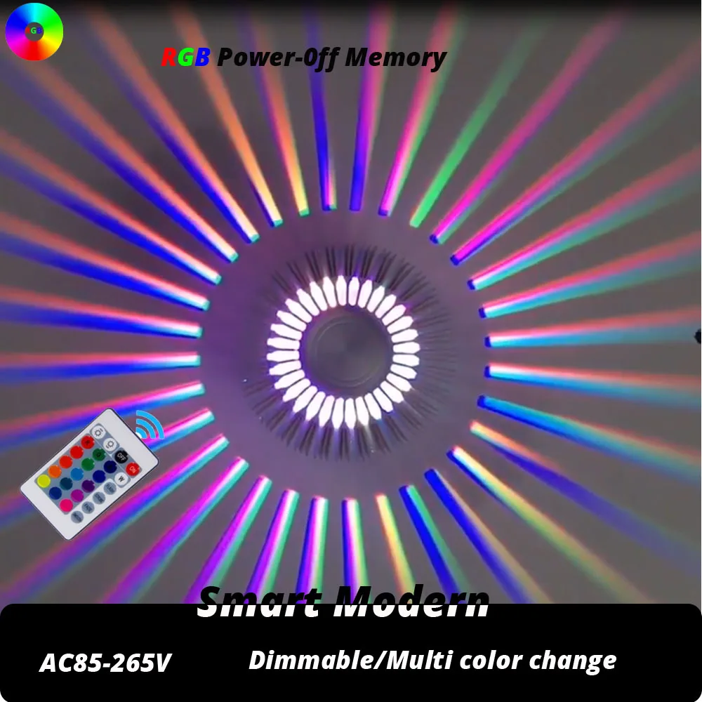 Современный Светильник направленного света Smart RGB для поверхностного монтажа 220 В