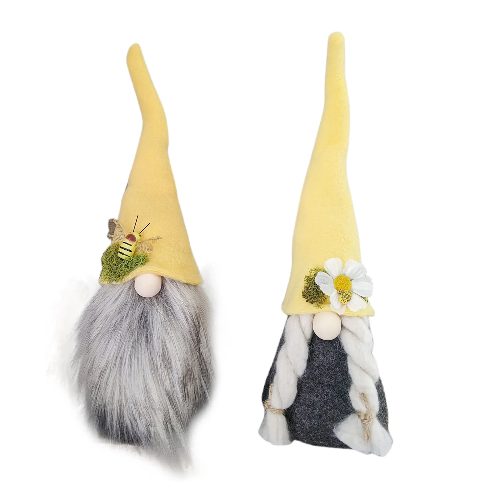 

2PCS Cute Bee Gnome Plush Faceless Doll Independence Day Decor Election Decoration Bee Festival Gifts Home Creative Doll Decorat